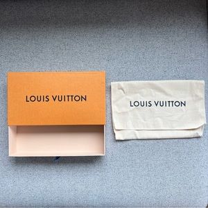 Authentic Louis Vuitton pull open box and dust bag